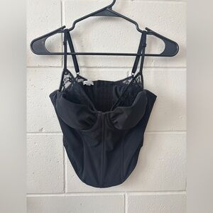 Garage Peek-A-Boo bustier Corset top size Medium